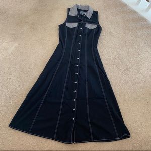 true vintage contrast stitch dress by Paris Blues